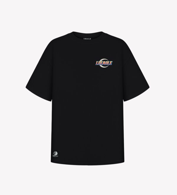 LEEAGLE Blazing Orange Small Logo T-shirt - Image 2