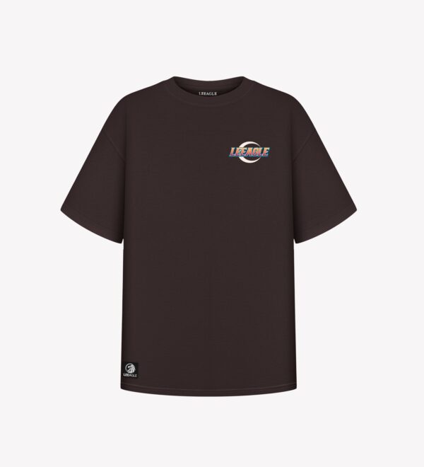 LEEAGLE Blazing Orange Small Logo T-shirt - Image 3