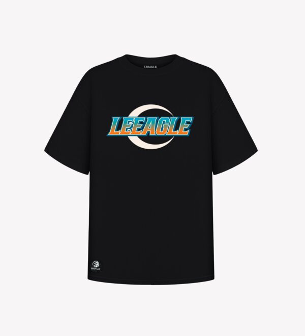 LEEAGLE Blue Orange Big Logo T-shirt